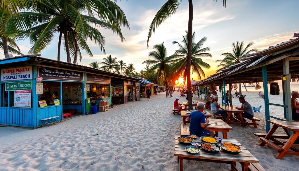 Ngapali Beach dining options Ngapali Beach dining options