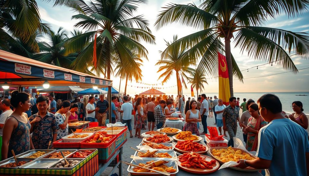 Ngapali Beach food events Ngapali Beach food events