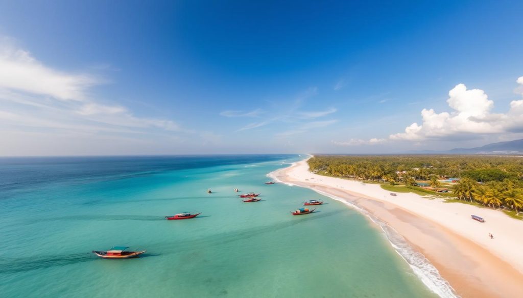 Ngapali Beach overview Ngapali Beach overview