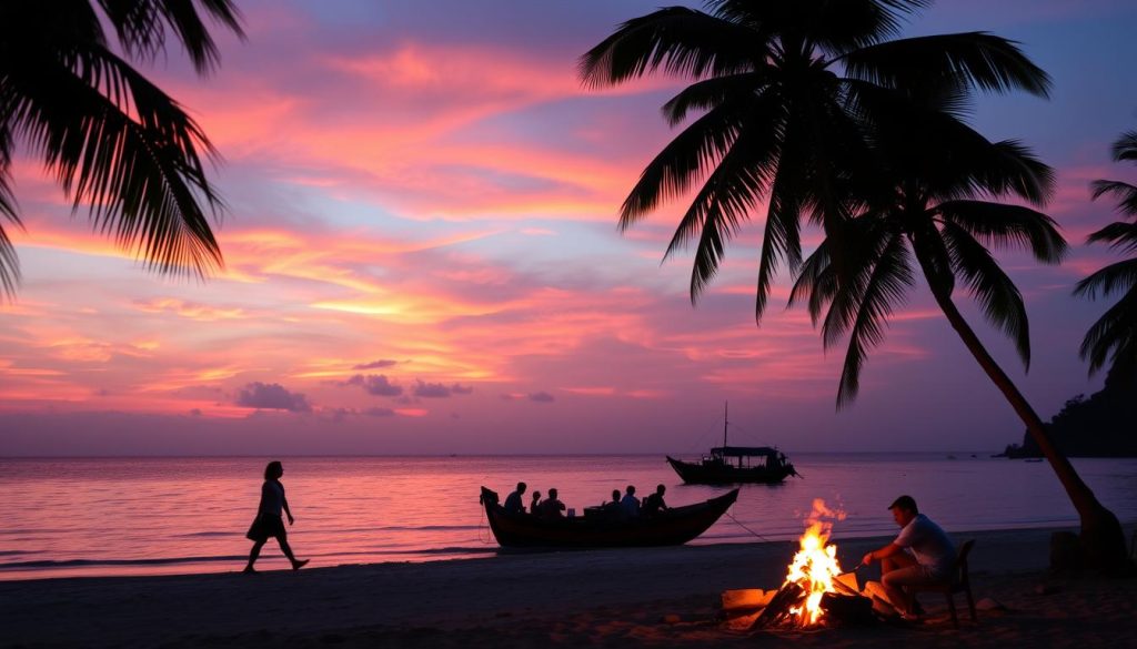 Ngapali Beach sunset activities Ngapali Beach sunset activities