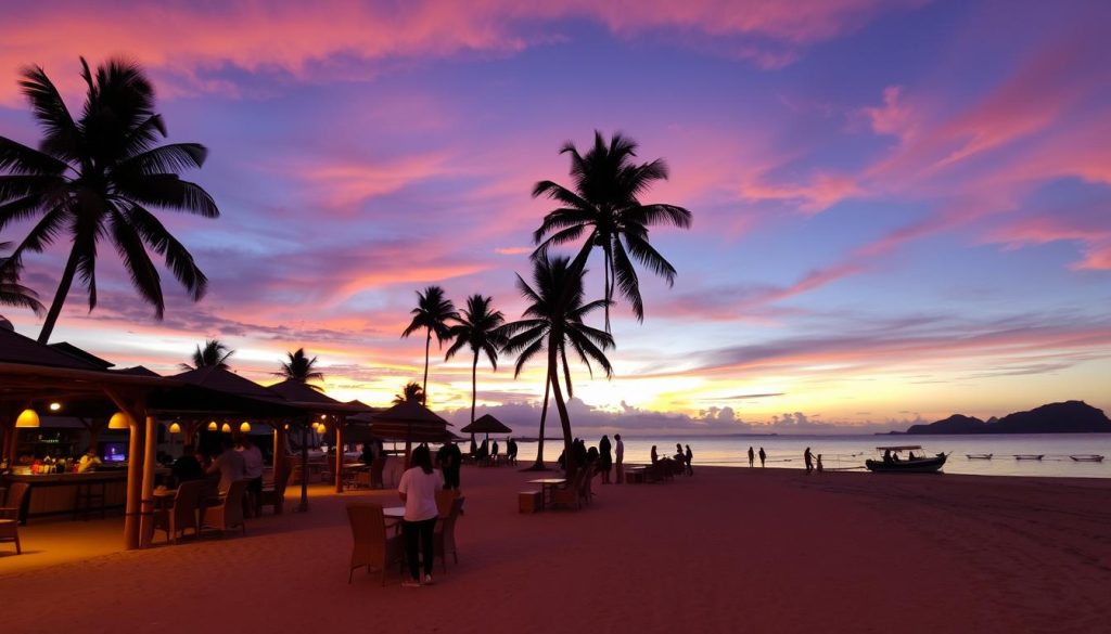 Ngapali Beach sunset bars Ngapali Beach sunset bars