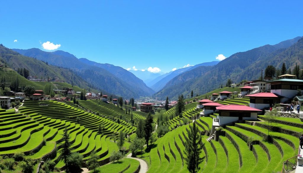 Paro Valley overview Paro Valley overview
