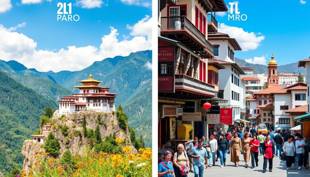 Paro vs. Thimphu for solo travelers Paro vs. Thimphu for solo travelers