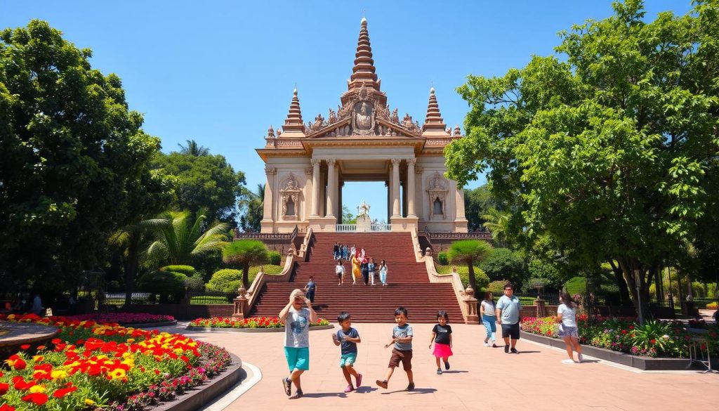Patuxai Victory Monument, a key Vientiane attraction for families. Patuxai Victory Monument, a key Vientiane attraction for families.