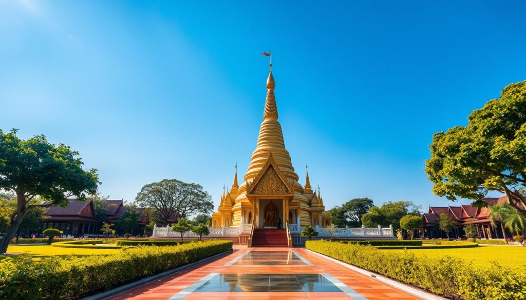 Pha That Luang monument in Vientiane. Pha That Luang monument in Vientiane.