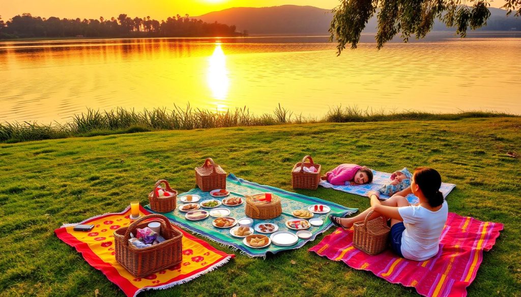 Picnicking at Mohamaya Lake Picnicking at Mohamaya Lake