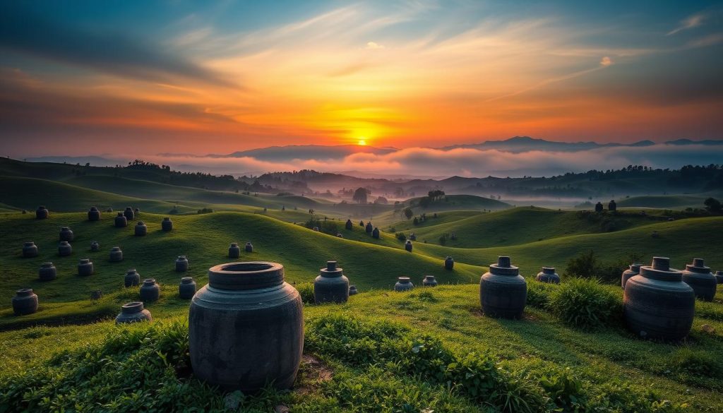 Plain of Jars - archaeological site Laos Plain of Jars - archaeological site Laos