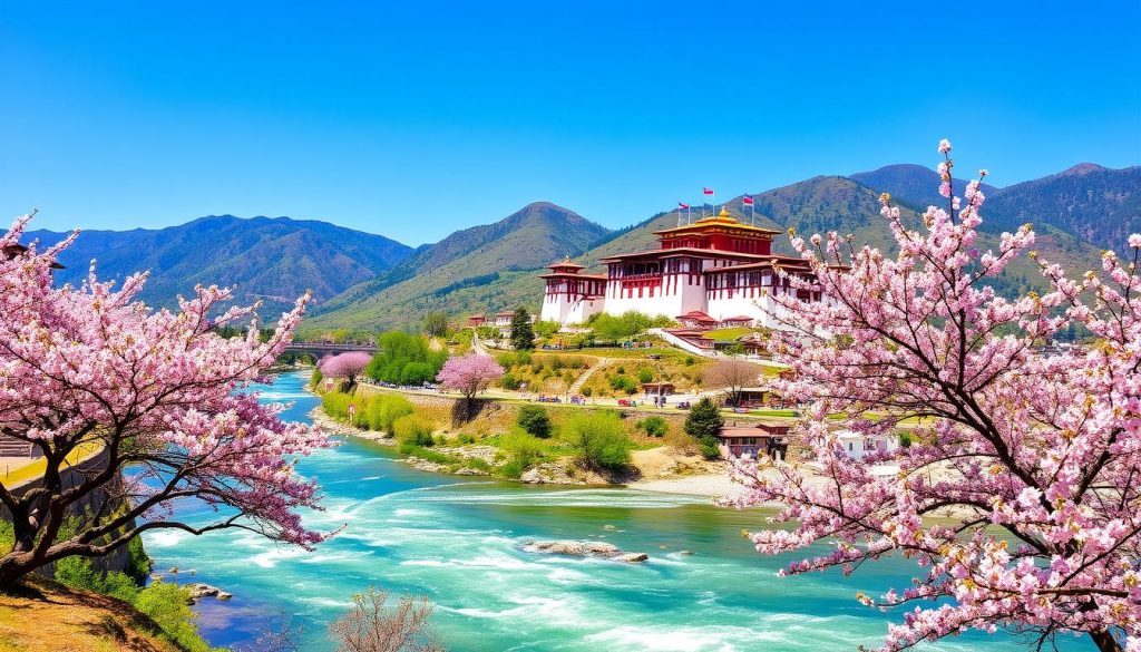 Punakha Dzong and attractions in Punakha Valley Punakha Dzong and attractions in Punakha Valley