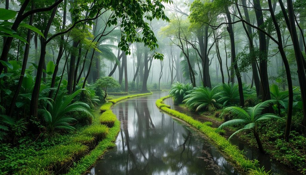 Ratargul Swamp Forest during monsoon Ratargul Swamp Forest during monsoon
