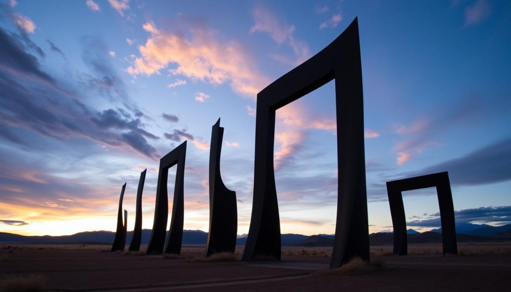 Richard Serra's steel installations Richard Serra's steel installations