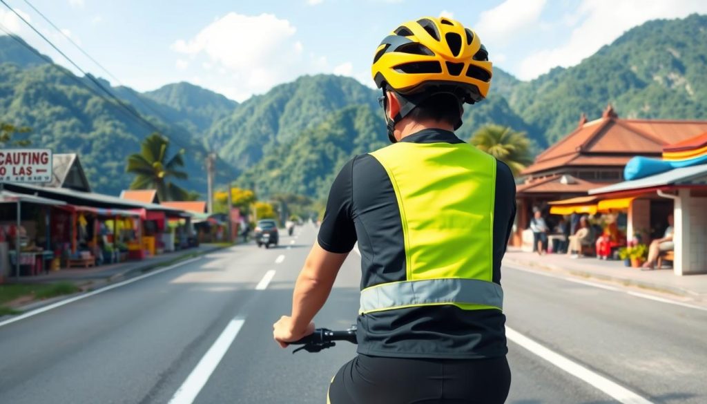 Safety tips for cyclists in Laos Safety tips for cyclists in Laos