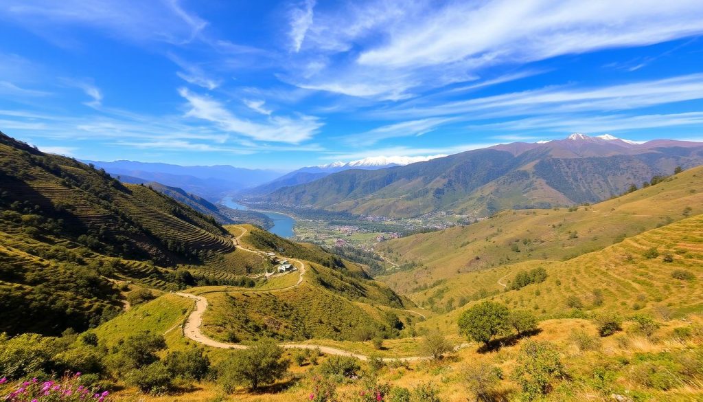 Scenic hiking trails in Punakha Scenic hiking trails in Punakha