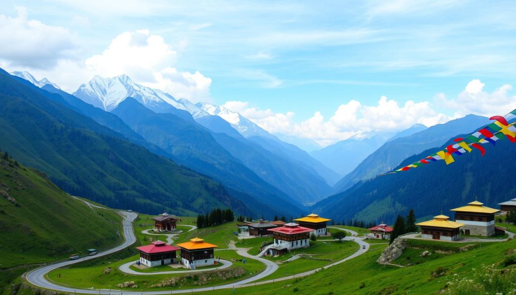 Scenic routes in Bhutan Scenic routes in Bhutan