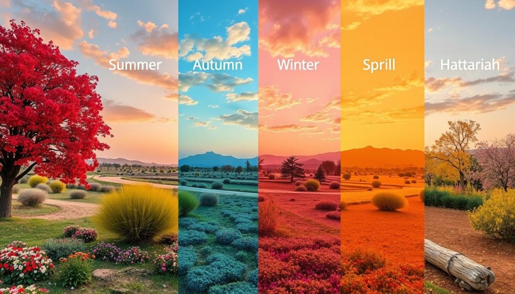 Seasonal temperatures Seasonal temperatures