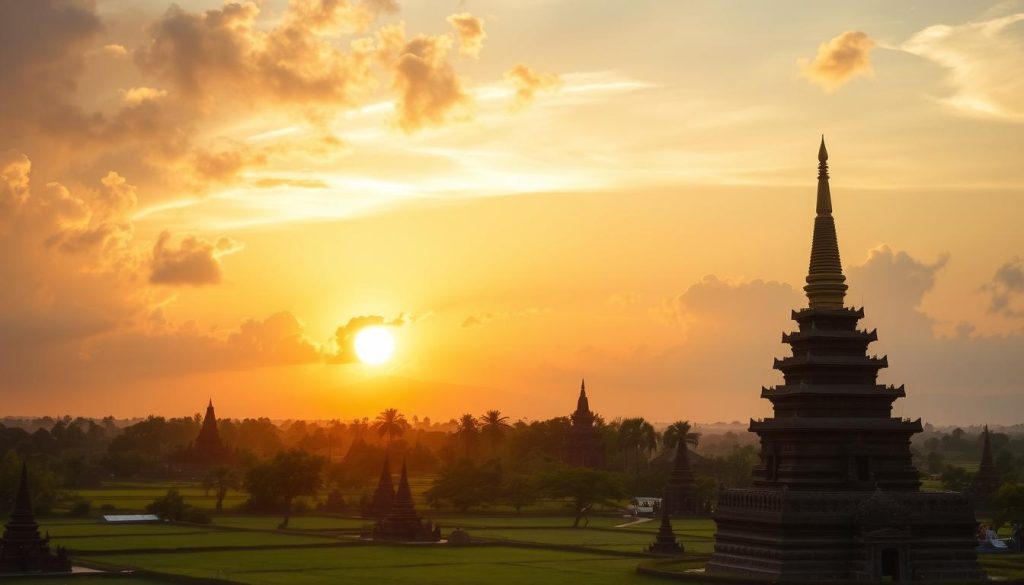 Shwesandaw Pagoda sunset Shwesandaw Pagoda sunset