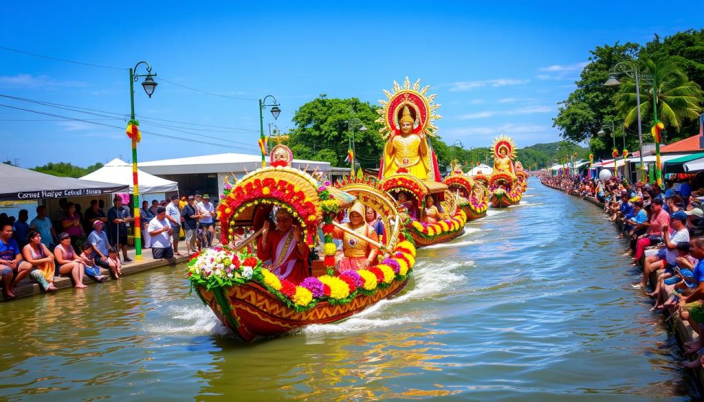 Sinulog festival fluvial parade Sinulog festival fluvial parade