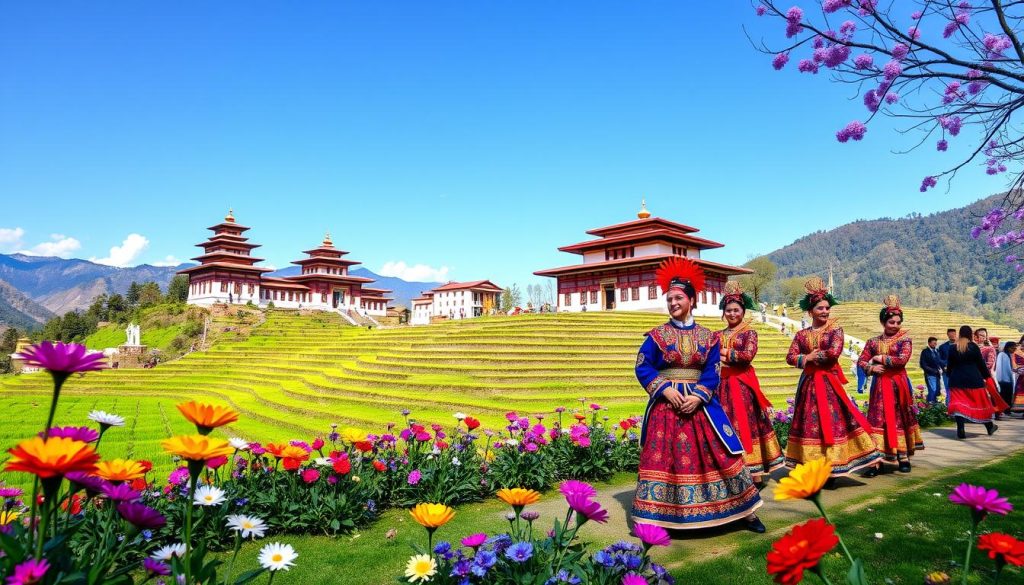 Spring festivals in Punakha Spring festivals in Punakha