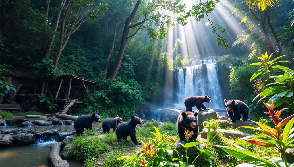 Tat Kuang Si Bear Rescue Centre wildlife conservation Laos Tat Kuang Si Bear Rescue Centre wildlife conservation Laos