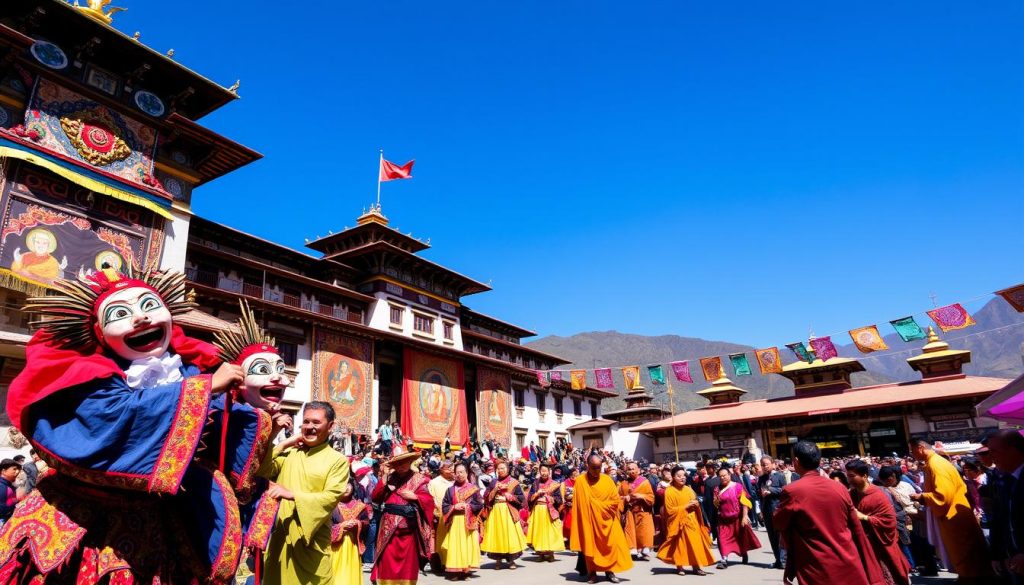 Thimphu Tshechu festival celebrating cultural events in Bhutan Thimphu Tshechu festival celebrating cultural events in Bhutan