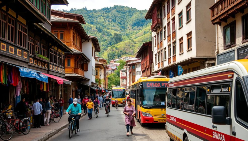 Thimphu transportation landscape Thimphu transportation landscape