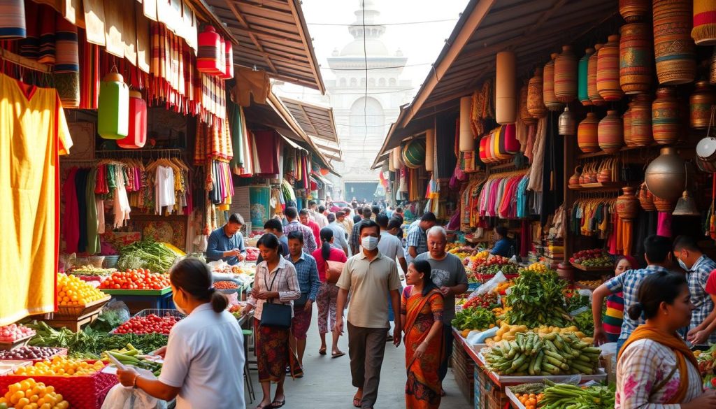 Traditional Mandalay marketplaces showcasing local life and culture. Traditional Mandalay marketplaces showcasing local life and culture.