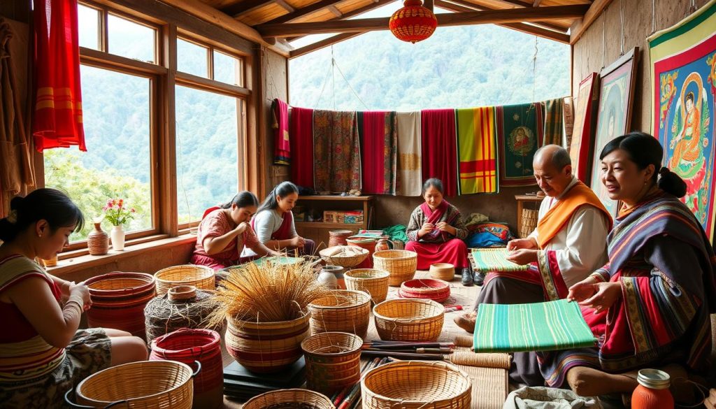 Traditional crafts classes in Bhutan Traditional crafts classes in Bhutan