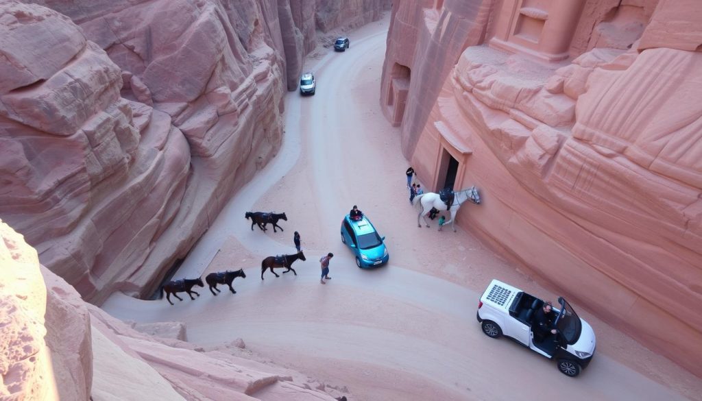 Transportation in Petra Transportation in Petra