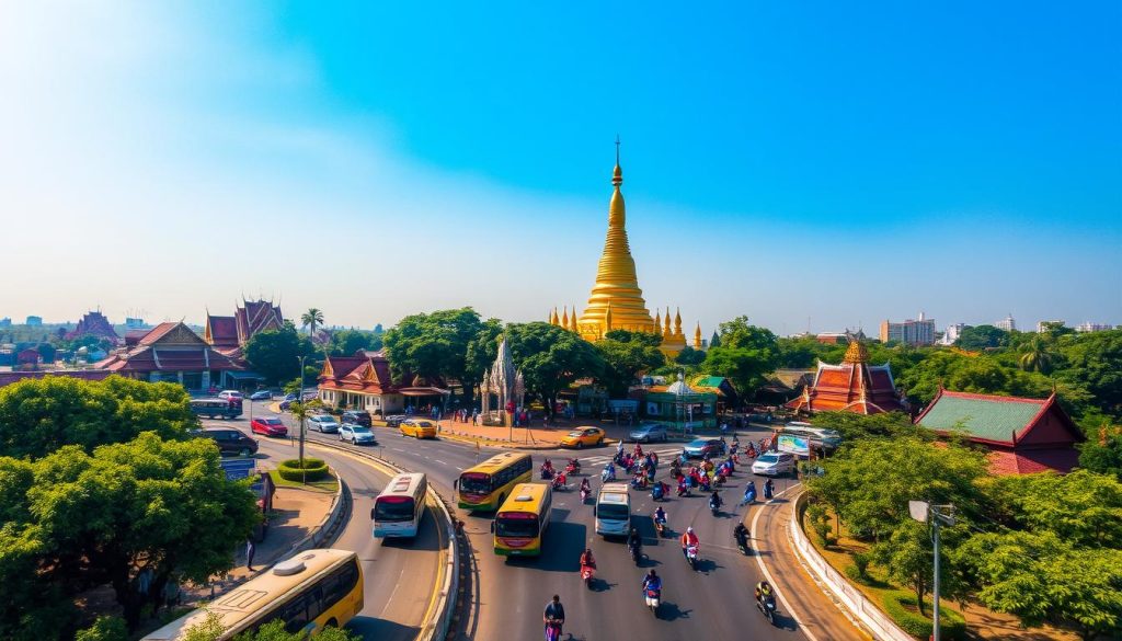 Transportation near Shwedagon Pagoda Transportation near Shwedagon Pagoda