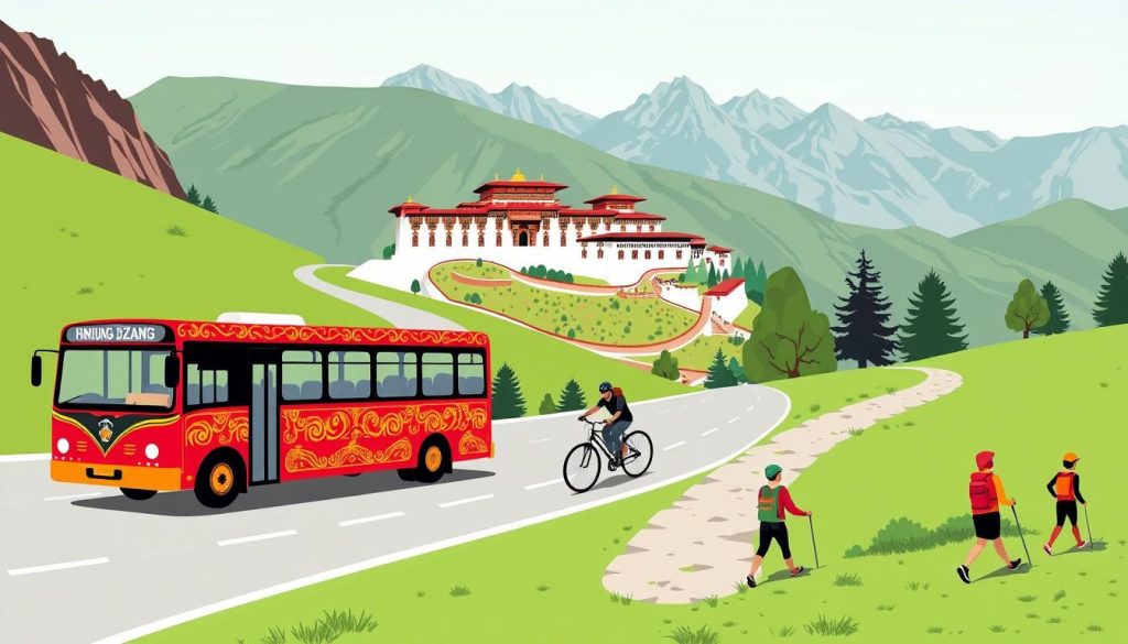 Transportation options for Rinpung Dzong visit Transportation options for Rinpung Dzong visit