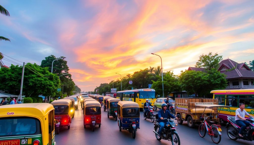 Transportation options in Vientiane Transportation options in Vientiane