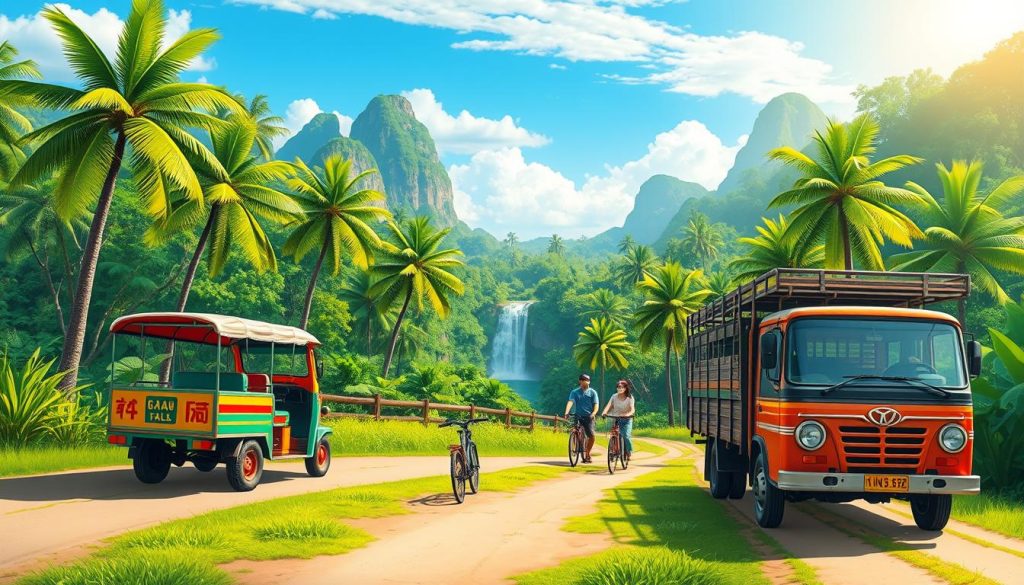 Transportation options to Kuang Si Falls Transportation options to Kuang Si Falls