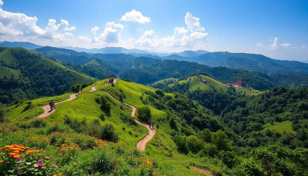 Trekking in Chandranath Hills Trekking in Chandranath Hills
