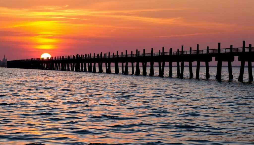 U Bein Bridge scenic sunsets U Bein Bridge scenic sunsets