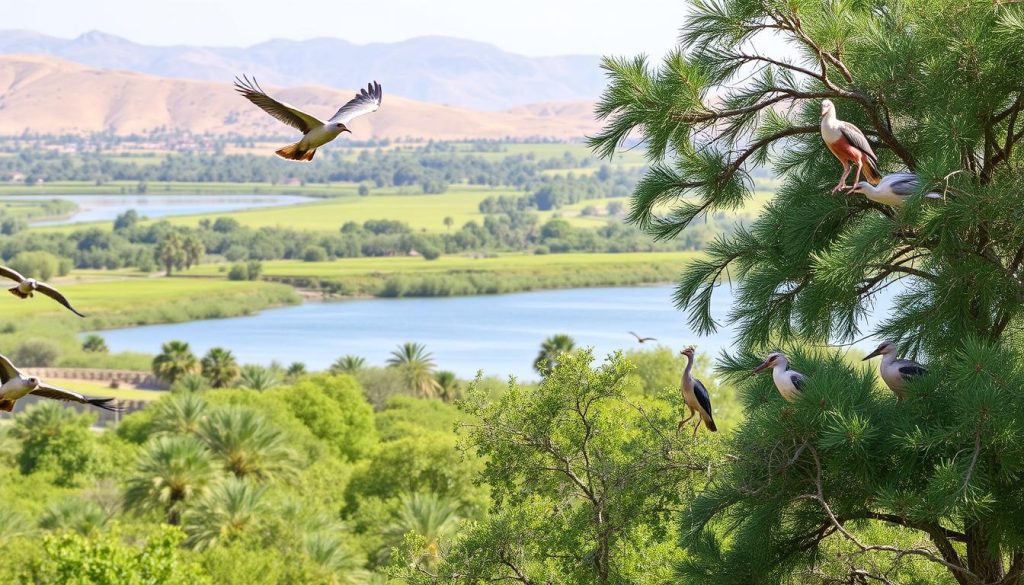 Umm Salal wildlife preserves showcasing diverse bird life and natural landscapes Umm Salal wildlife preserves showcasing diverse bird life and natural landscapes