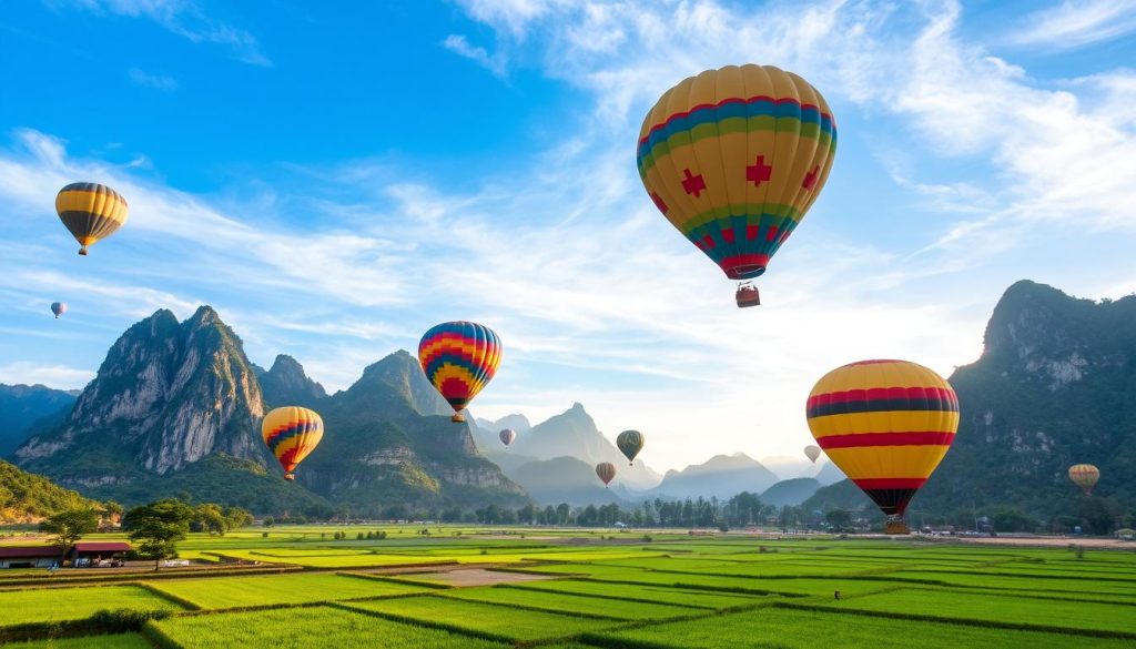 Vang Vieng hot air balloon companies Vang Vieng hot air balloon companies