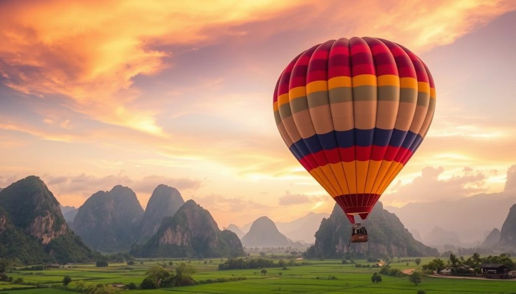 Vang Vieng hot air balloon rides Vang Vieng hot air balloon rides
