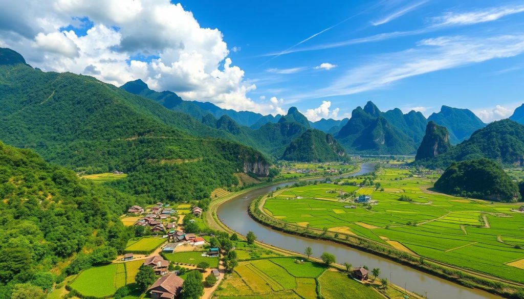 Vang Vieng overview Vang Vieng overview
