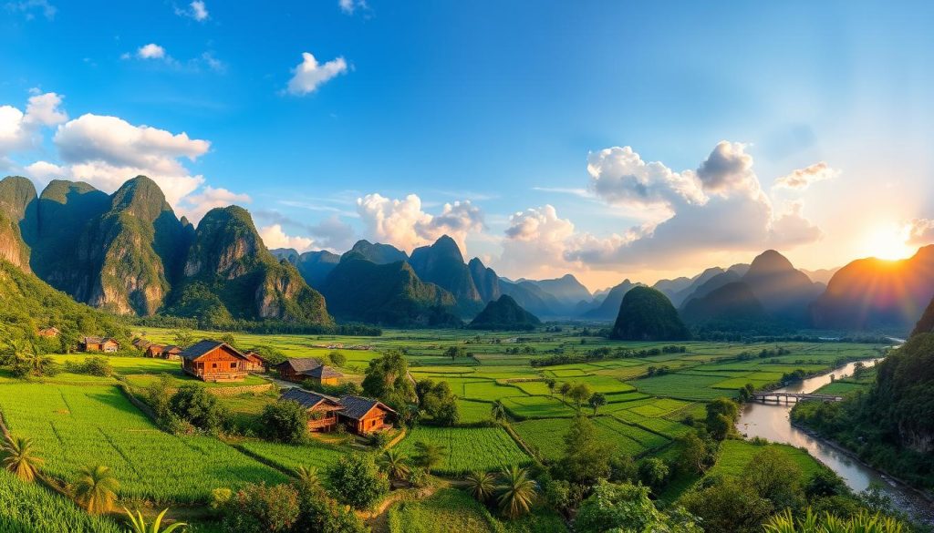 Vang Vieng overview Vang Vieng overview
