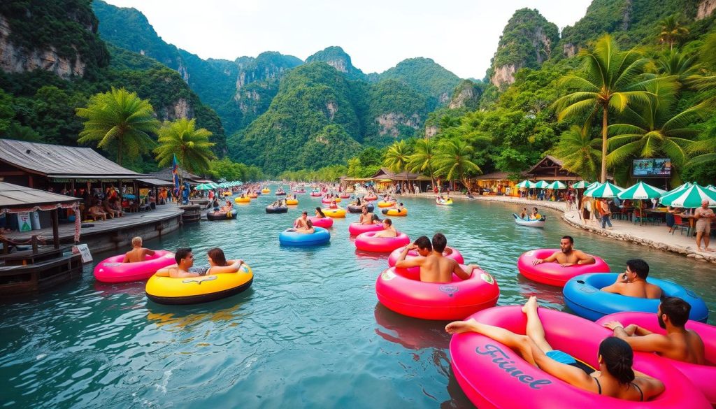 Vang Vieng tubing experience Vang Vieng tubing experience