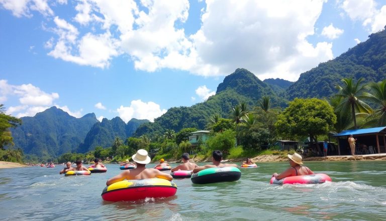 Vang Vieng tubing experience