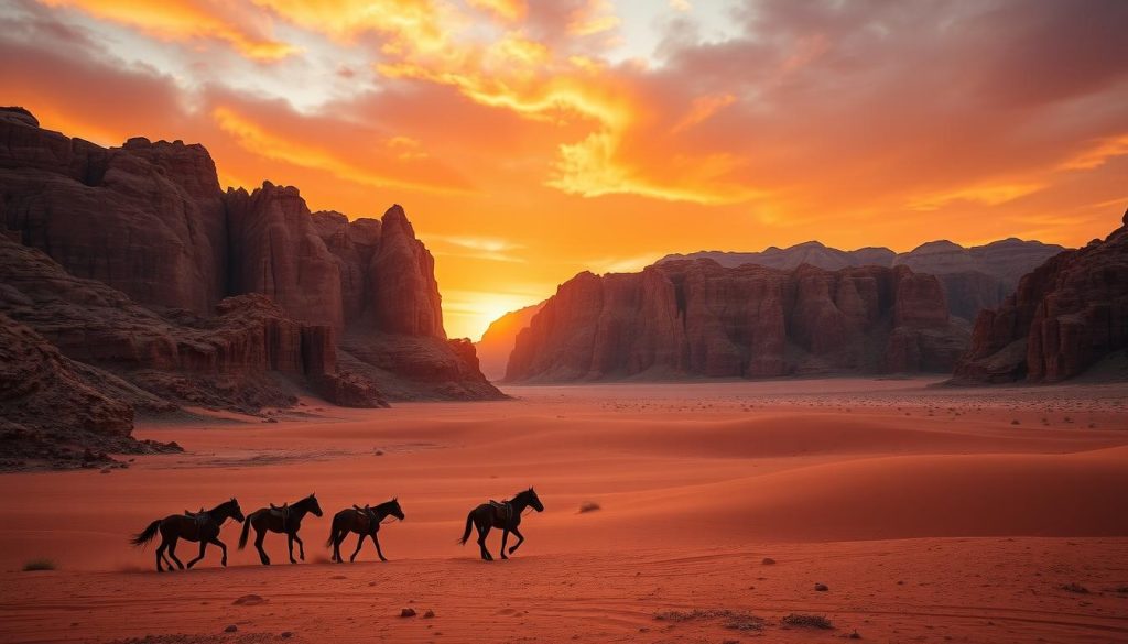 Wadi Rum, Jordan desert, UNESCO World Heritage Site Wadi Rum, Jordan desert, UNESCO World Heritage Site