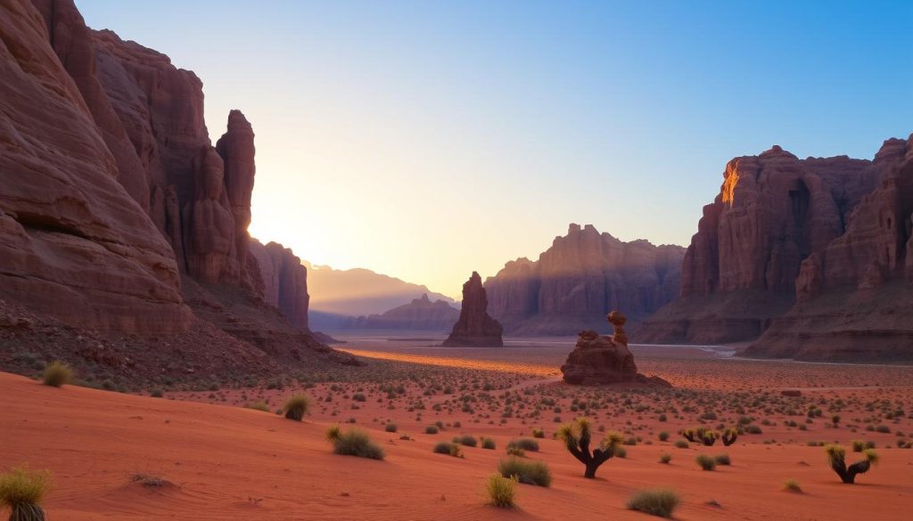 Wadi Rum landmarks Wadi Rum landmarks
