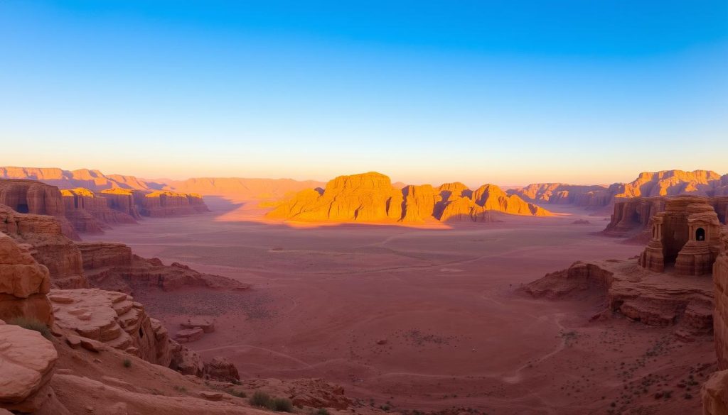 Wadi Rum overview Wadi Rum overview