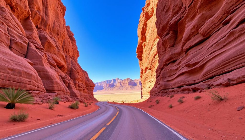 Wadi Rum road access Wadi Rum road access