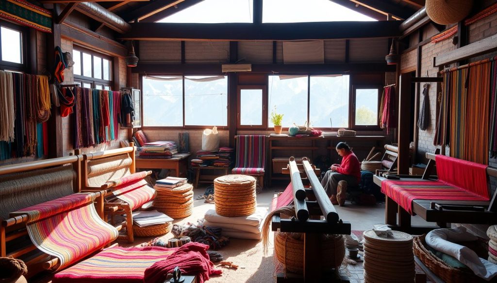 Weaving classes in Bhutan Weaving classes in Bhutan