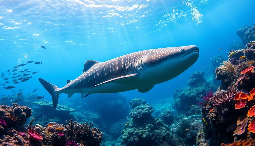 Whale shark swimming in Cebu Whale shark swimming in Cebu