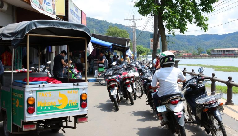 What are the options for local transportation within Pakse?