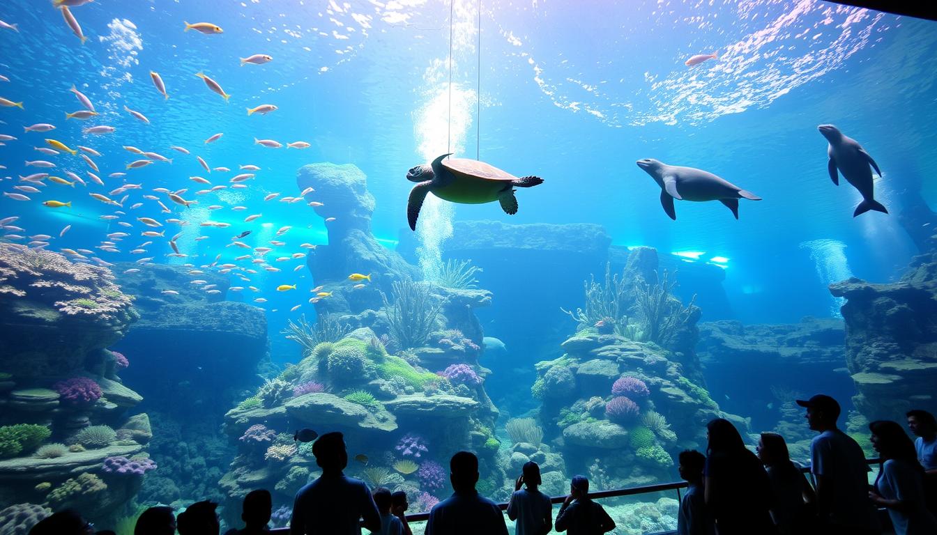 What are the top attractions in Manila Ocean Park?