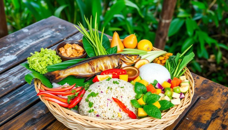 What makes Lao cuisine unique in Vientiane?