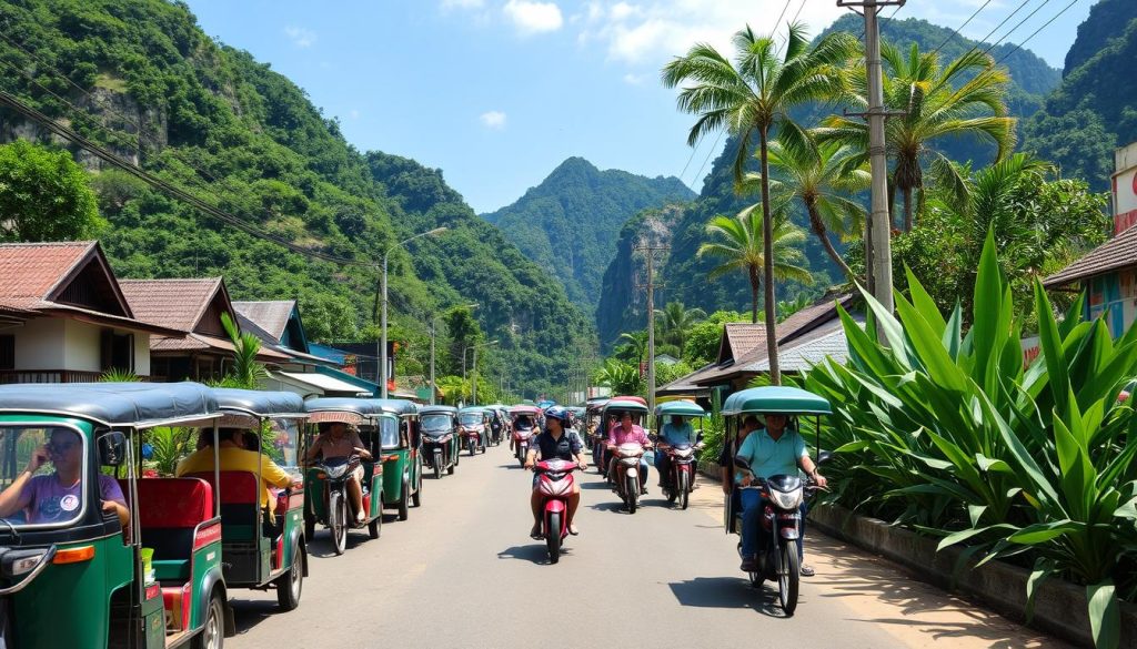 What transportation options are available in Vang Vieng What transportation options are available in Vang Vieng